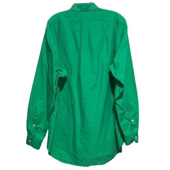 RALPH LAUREN GOLF Shirt M Tilden Button Down Solid Green 100% Cotton - Picture 7 of 16